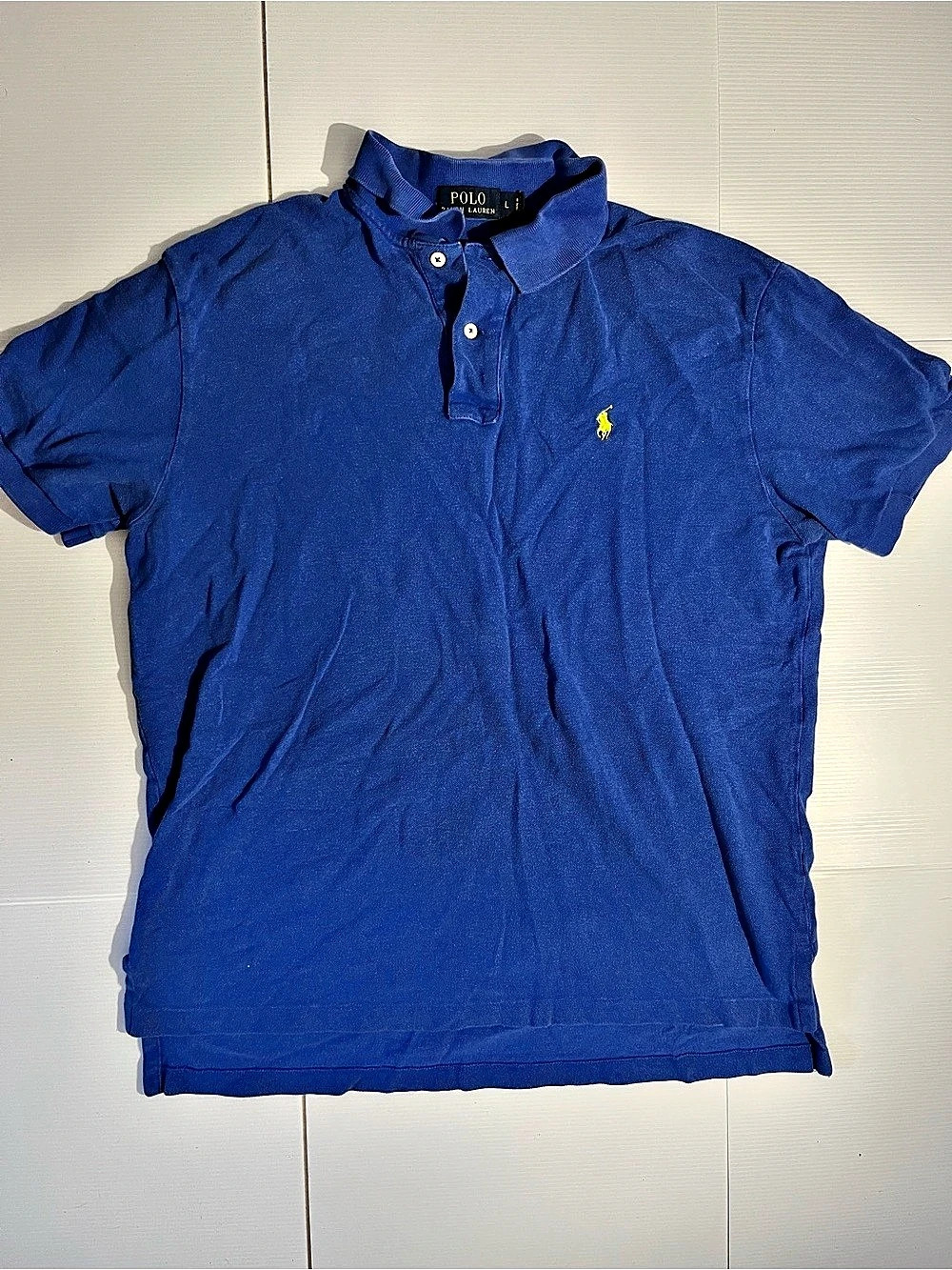 Polo Ralph Lauren Classic Fit Cotton Polo Shirt Blue Large